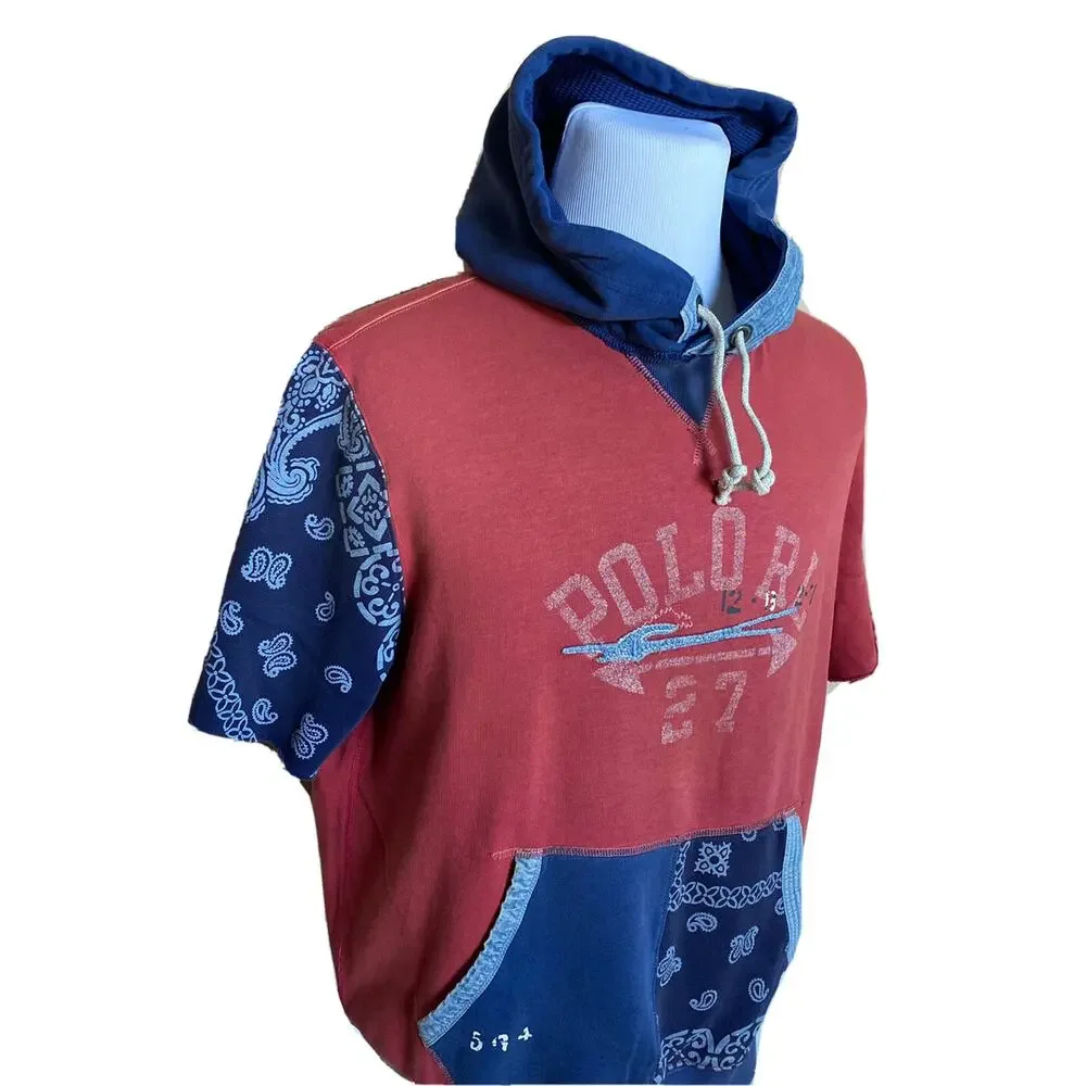 Polo Ralph Lauren Logo Short Sleeve T-Shirt with Hoodie Large NWT $188